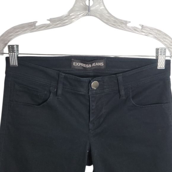 Express black skinny low rise ankle jeans size 2 - Picture 3 of 8